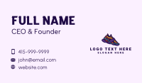 Colorful Hiking Sneakers Business Card Preview