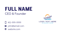 Yacht Travel Tour Business Card Design