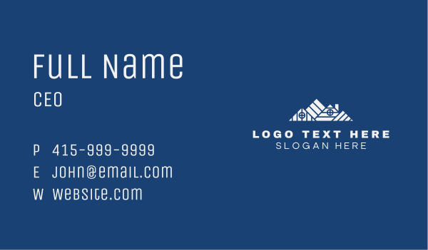 Roofing Plank Construction Business Card Design Image Preview