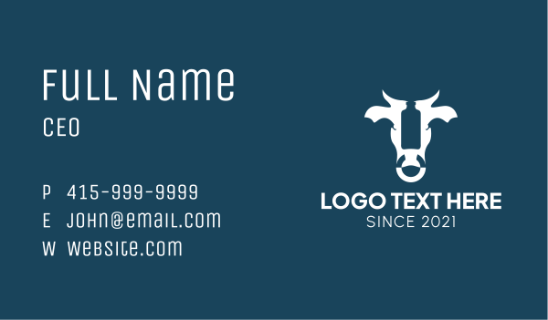 Fresh Cow Milk  Business Card Design Image Preview