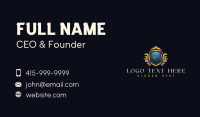 Deluxe Monarch Shield Business Card Design