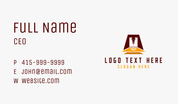 Mechanical Laser Cutting CNC Business Card Design Image Preview