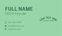 Classic Business Wordmark Business Card Image Preview
