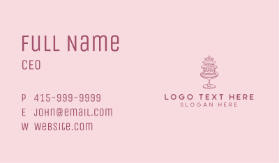 Cake Patisserie Bakery Business Card Image Preview