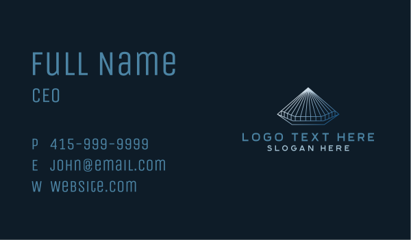 Architecture Pyramid Business Card Design Image Preview