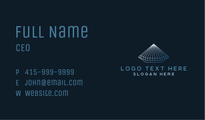 Architecture Pyramid Business Card Image Preview