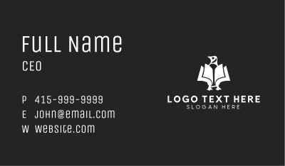 White Penguin Bookstore  Business Card Image Preview