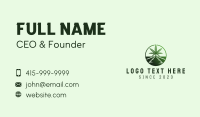 Cannabis Farm Emblem Business Card Preview