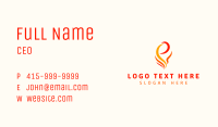 Abstract Fire Letter E Business Card Image Preview
