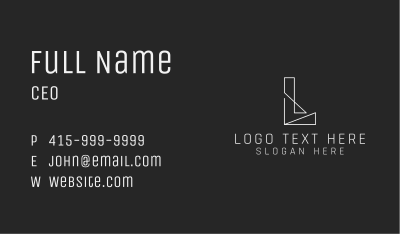 Professional Geometric Architect Design Business Card Image Preview