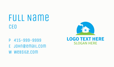 Home Lawn Service Business Card Image Preview