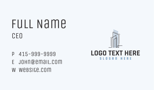 Skyscraper Building Infrastructure Business Card Design Image Preview