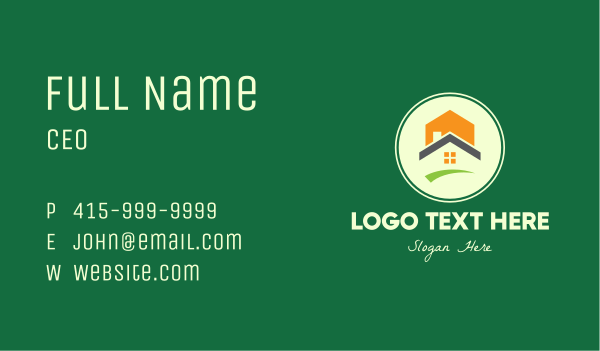 Modern House And Lot Business Card Design Image Preview
