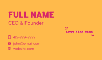 Cartoon Children Clothing  Business Card Preview