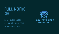 Blue Wifi Bus Business Card Image Preview