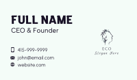 Eco Leaf Head  Business Card Image Preview