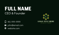 Eco Herb Leaf Business Card Design