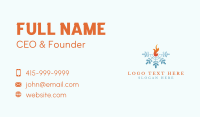 Ice Fire Snow Business Card Design