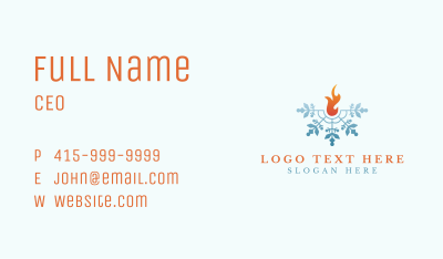 Ice Fire Snow Business Card Image Preview