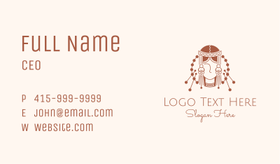 Ethnic Woman Jewelry  Business Card