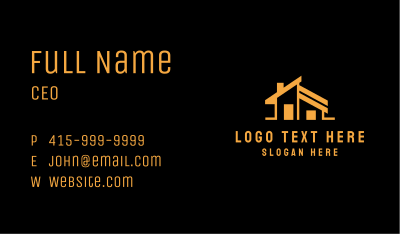 Real Estate House Roof Business Card Image Preview