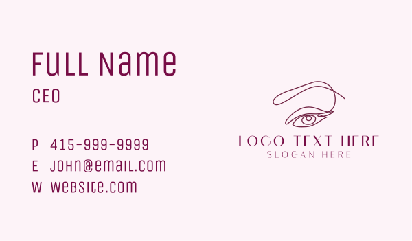 Dreamy Eyelash Brows  Business Card Design Image Preview