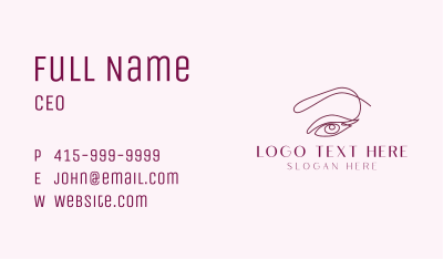 Dreamy Eyelash Brows  Business Card Image Preview