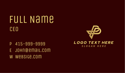 Premium Logistic Letter P Business Card Image Preview