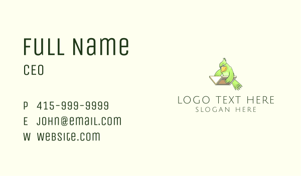 Bird Book Library Business Card Design Image Preview