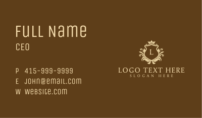 Ornamental Royal Lettermark Business Card Image Preview