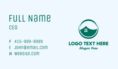 Creative Green Housing Business Card Image Preview