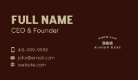 Vintage Firm Wordmark Business Card Image Preview