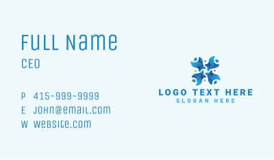 People Charity Organization Business Card Image Preview