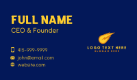 Gradient Bolt Meteor Business Card Design