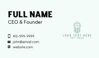 Vintage Green Clock  Business Card Preview