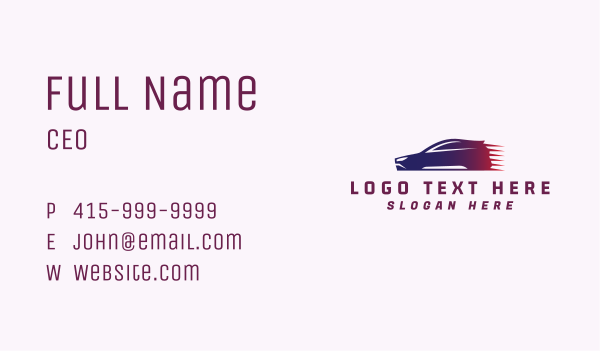 Drag Racing Car Business Card Design Image Preview