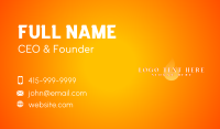 Hot Flame Glow Business Card Image Preview