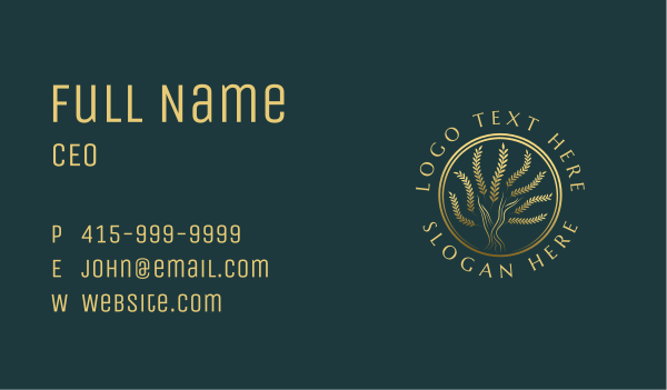 Luxury Tree Plant Business Card Design Image Preview
