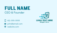 Modern Tech Number 0 Business Card Preview