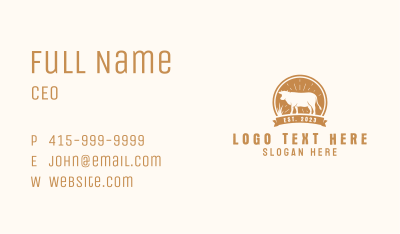 Prime Beef Steakhouse Business Card Image Preview