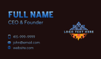 Cooling Heating HVAC Business Card Preview