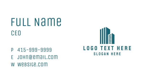 Corporate City Structure  Business Card Design Image Preview