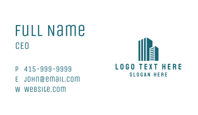 Corporate City Structure  Business Card Image Preview