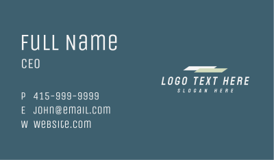 Italic Logistics Wordmark Business Card Image Preview