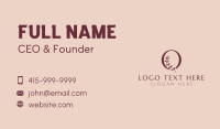 Floral Spa Letter Q Business Card Image Preview
