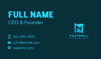 Startup Company Studio Letter M Business Card Image Preview