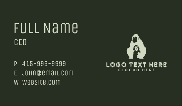 Mother Animal Youngster Business Card Design Image Preview