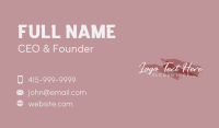 Feminine Cursive Wordmark Business Card Image Preview