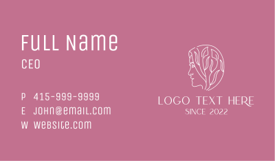 Organic Beauty Salon  Business Card Image Preview