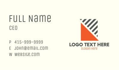 Triangle Stripes Business Card Image Preview